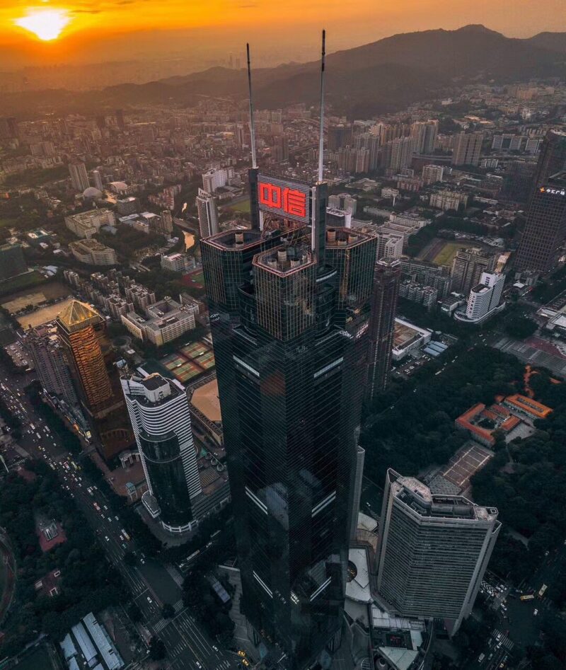 led-sign-skyscraper 广州中信广场楼顶LED招牌